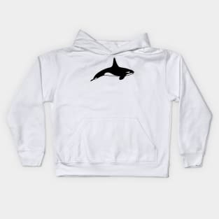 Killer whale in black and white Kids Hoodie